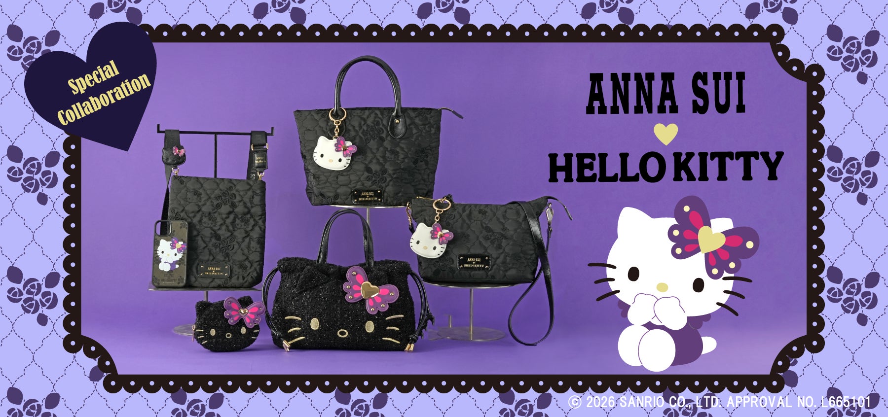 ANNA SUI】HELLO KITTYとのコラボレーションアイテム第3弾が登場 ANNA SUI】HELLO KITTYとのコラボレーションアイテム第3弾が登場