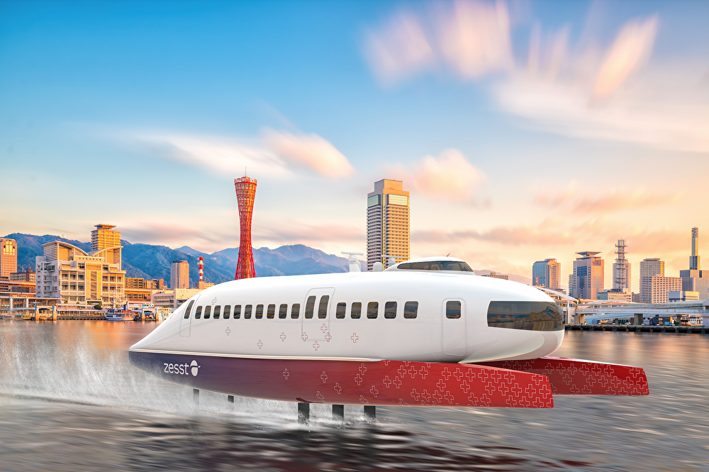 革新的なゼロエミッション高速旅客船「ZESST」、兵庫県・神戸市・UNOPS