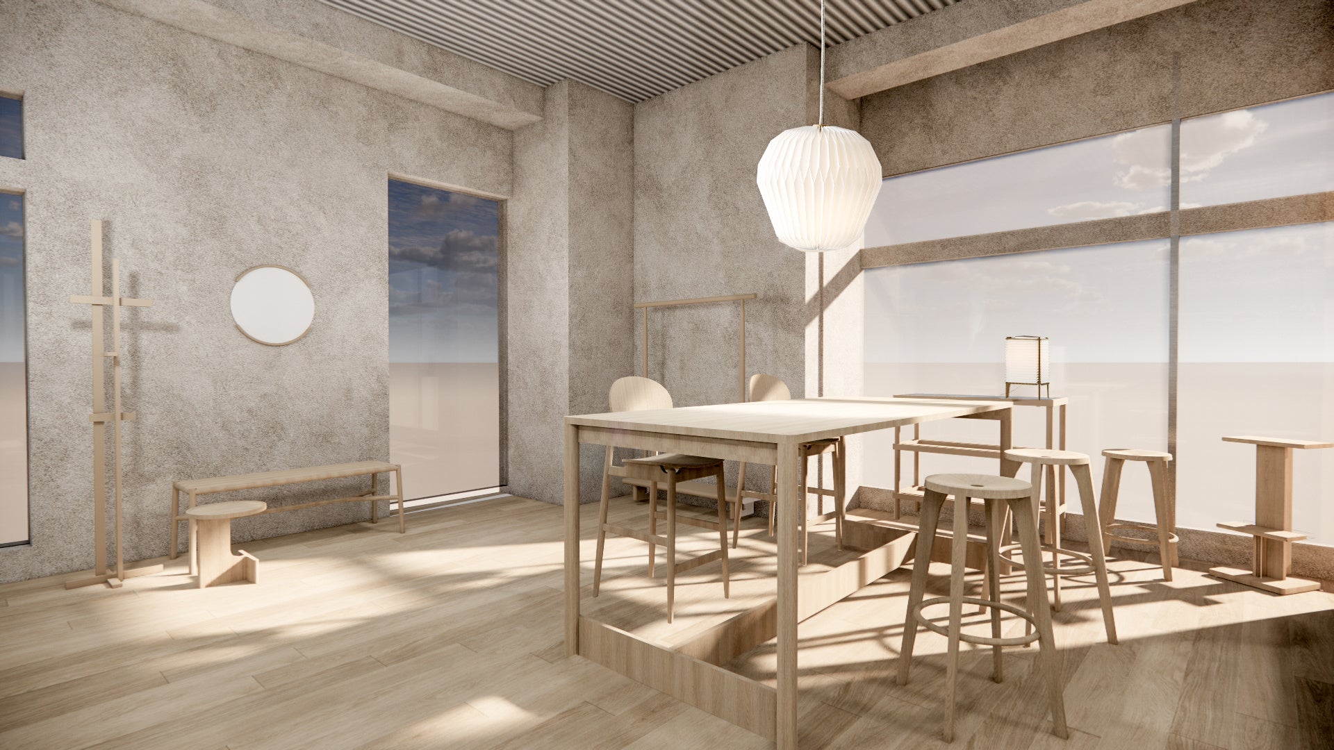 平田椅子製作所 ARIAKEハイチェア ネイビー 家具 平田椅子製作所