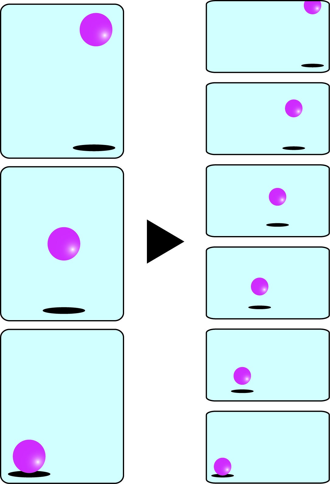 ハイ・フレーム・レートイメージ　（左）24fps（右）48fps