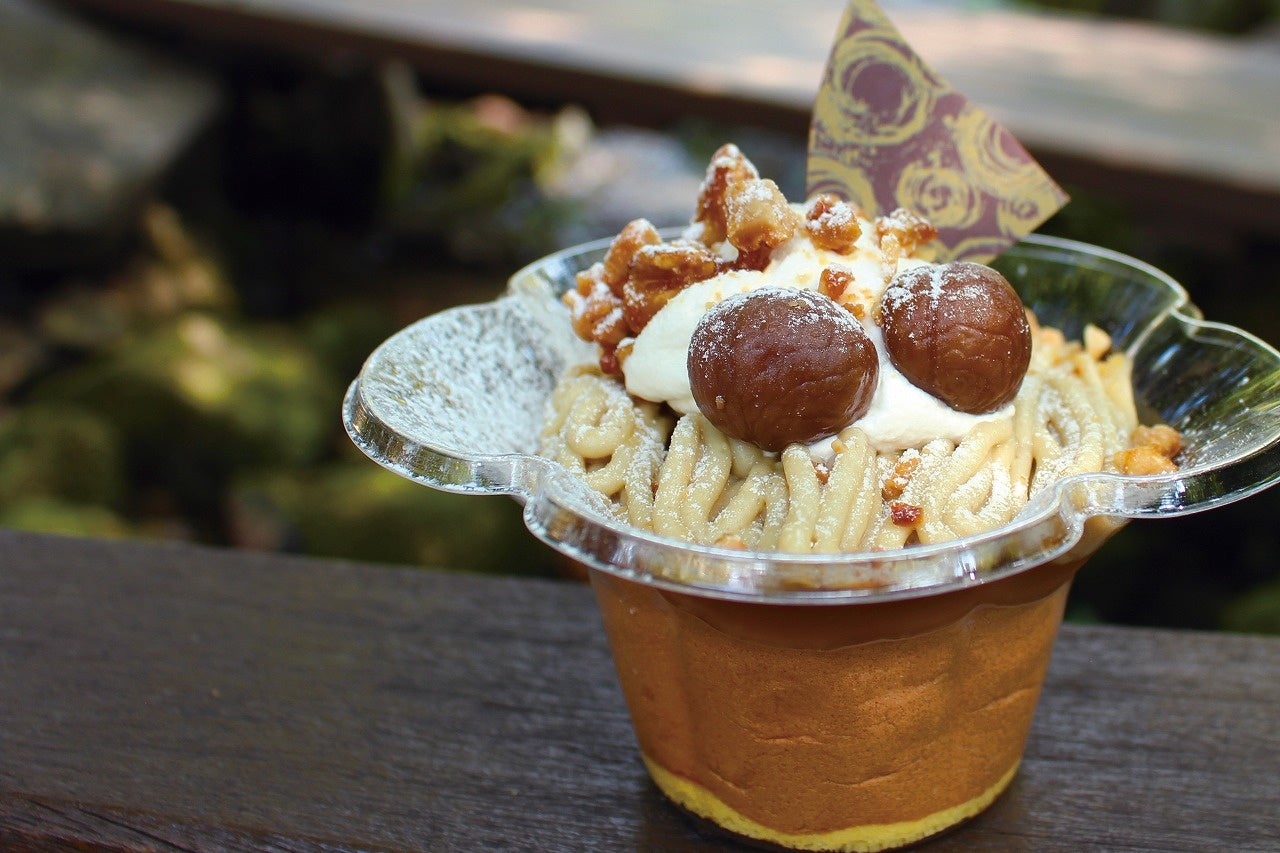 わらび餅入り栗きんとんぱるふぇ