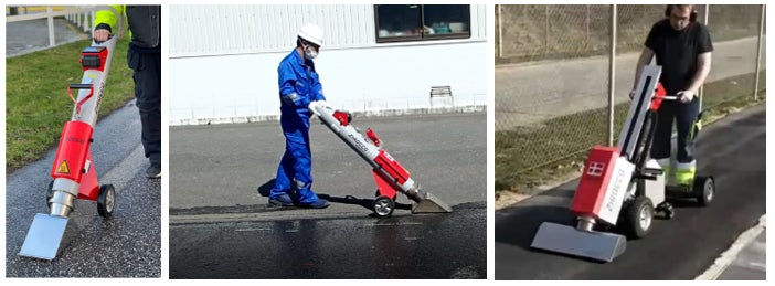 左2枚写真:ロードドライヤー、右写真:M150