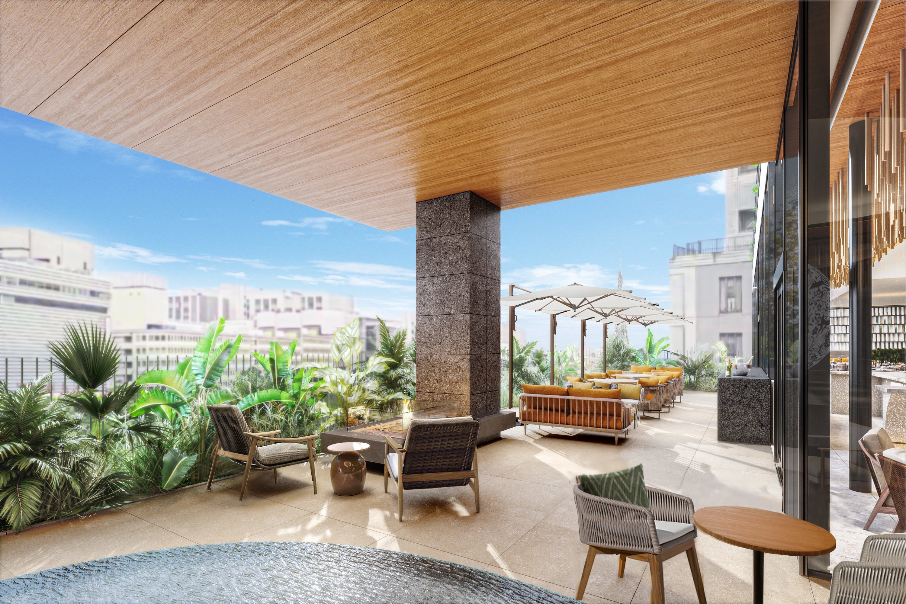 5 階メインダイニング 「TFT」内テラス