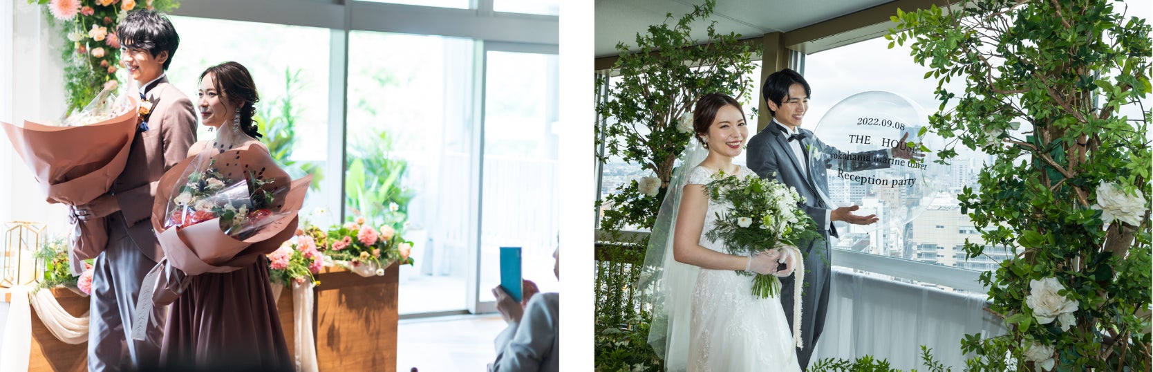 展望フロアでの挙式