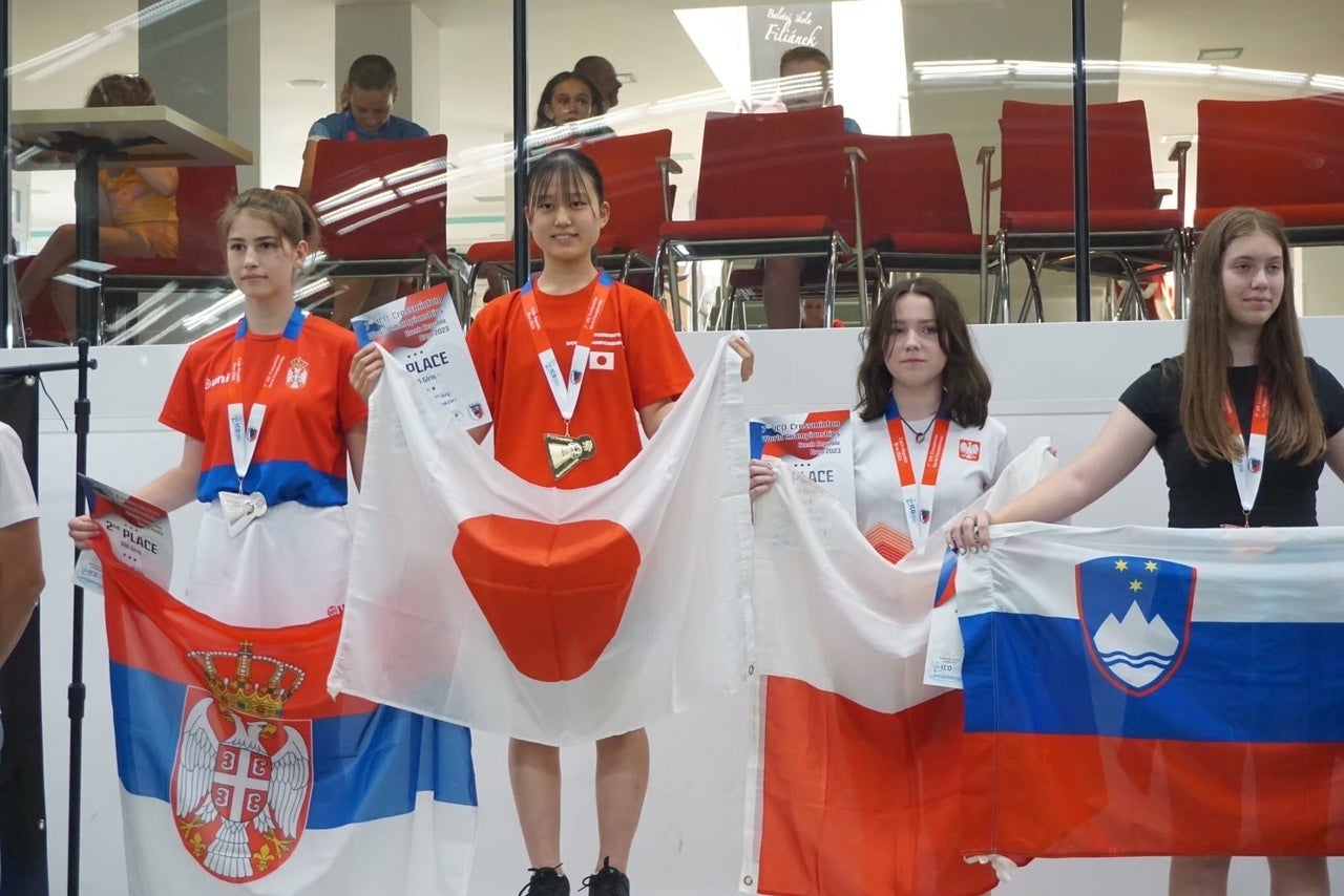 U16女子優勝した高橋和鈴選手