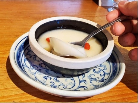 手作りの杏仁豆腐