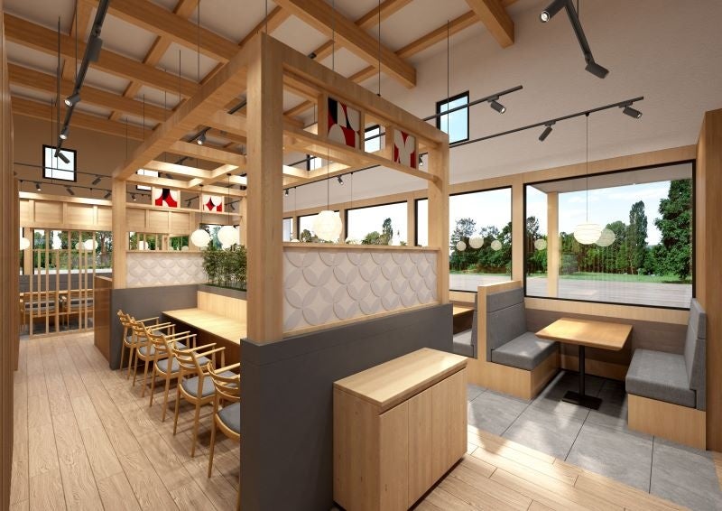 様々なシーンを想起させる席レイアウト　※パースはイメージです。