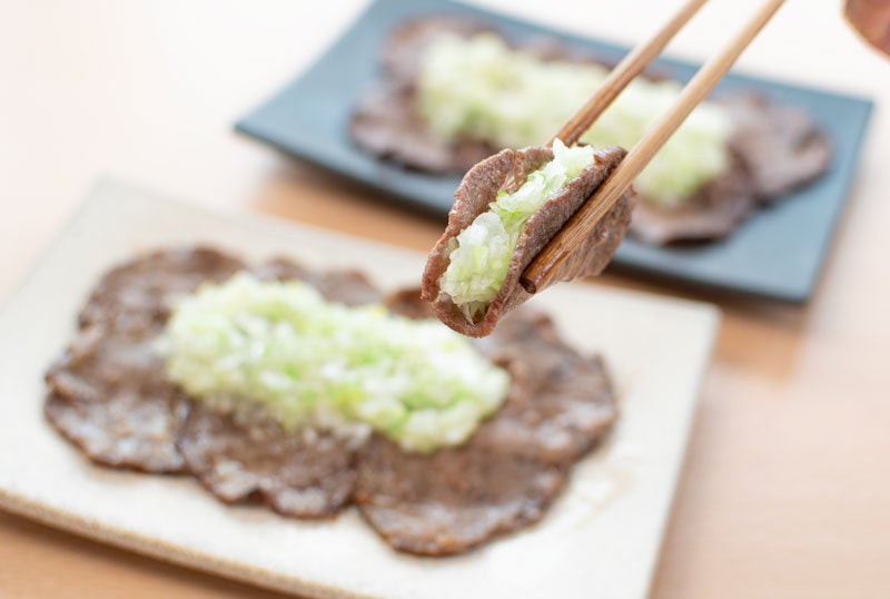 極上ねぎだれで味わう新メニュー・ねぎたん焼き