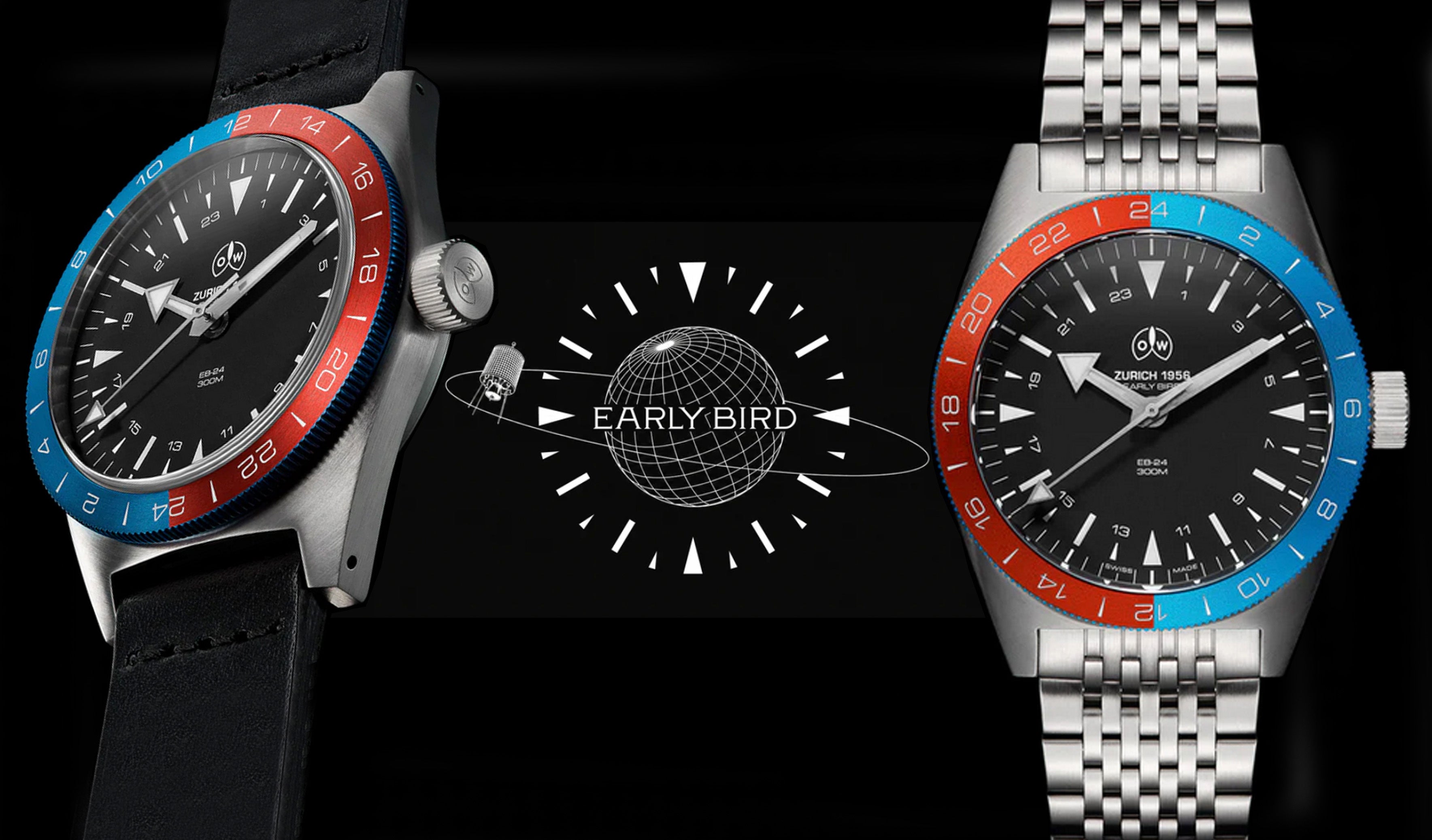 オレッヒ&ワイス 伝説の「Early Bird」を現代的に復刻。24時間表示の自動巻ウォッチ「Early Bird EB-24」を発表。石岡商会より2026年10月下旬から販売開始です。