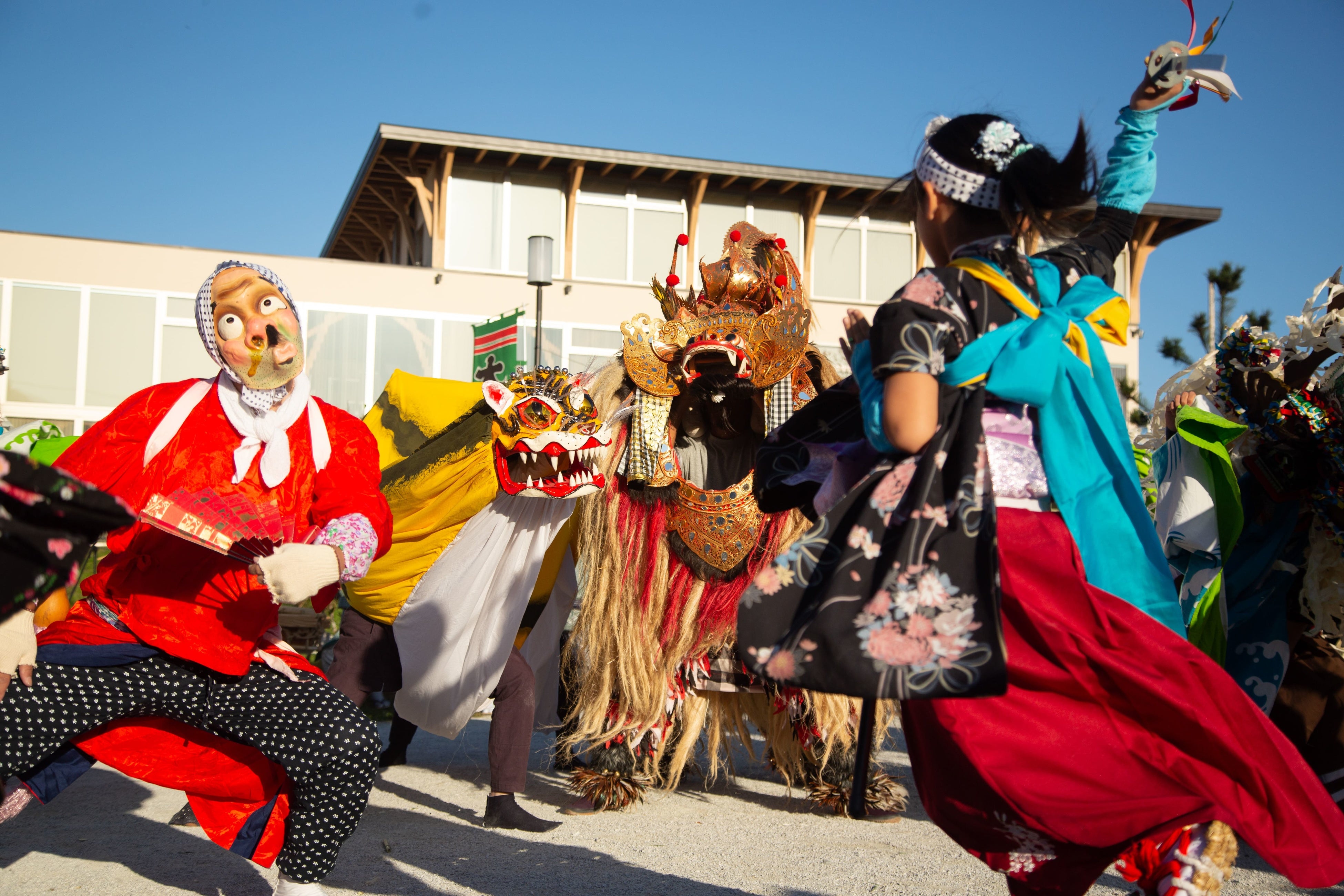▲三陸国際芸術祭2019 シシの系譜〜三陸とアジアの芸能団体が共演
