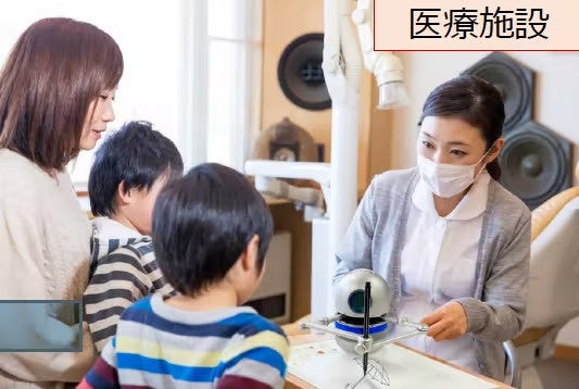 、お絵かきロボット「Dr.Quincy」が活躍する医療施設にて（イメージ）