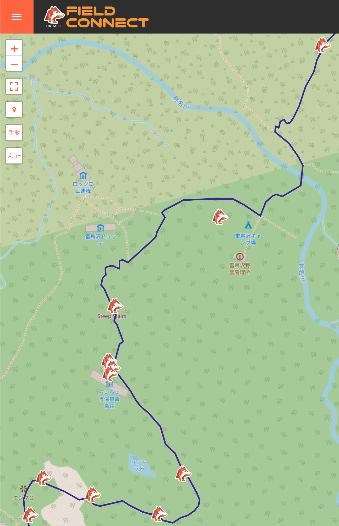 マップマッチングオン