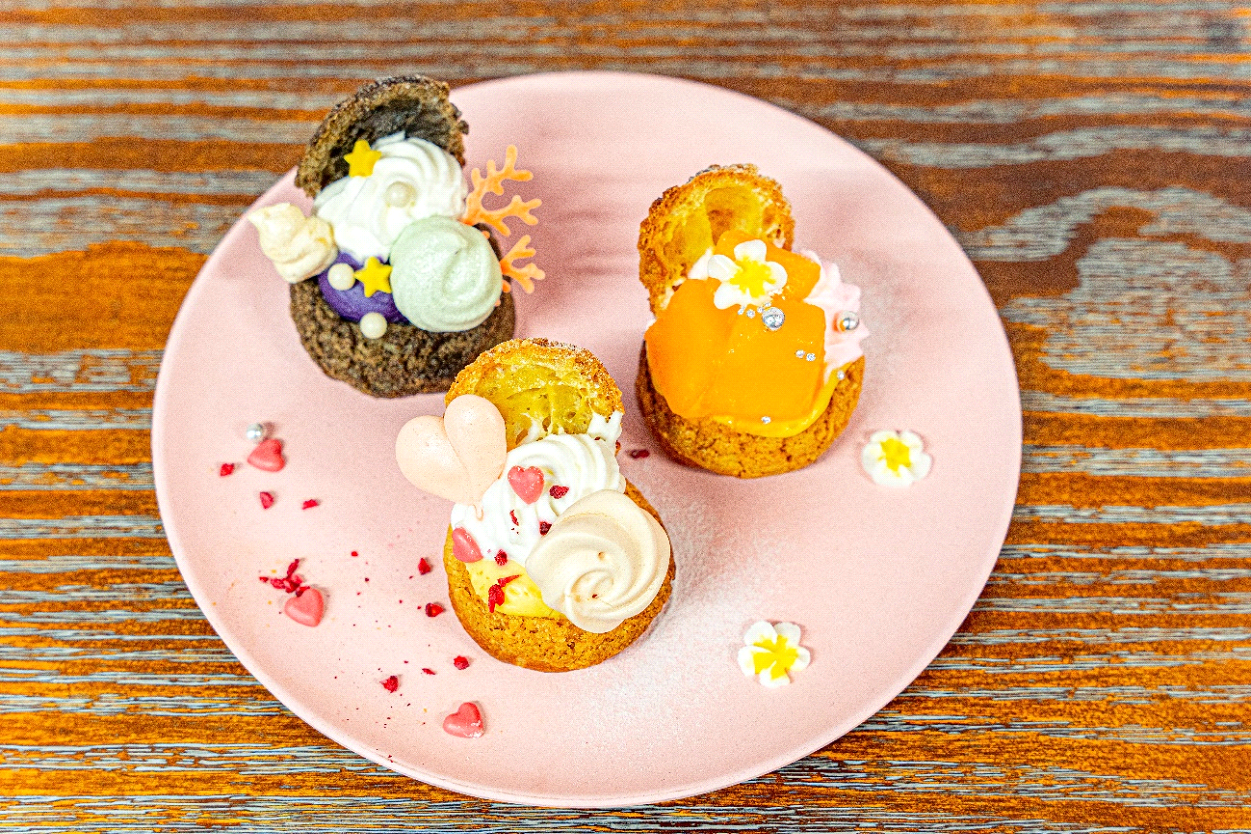 ガラスオーナメント シュークリーム                 新品未使用‼️ クリスマスツリー 飾り オーナメント INGE-GLAS MANUFAKTUR