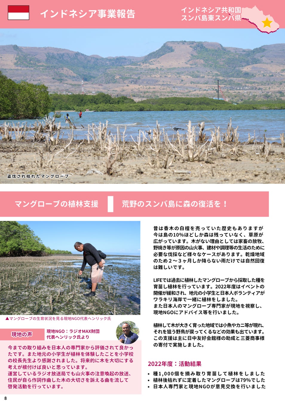 スンバ島支援:2022年度 年次報告書