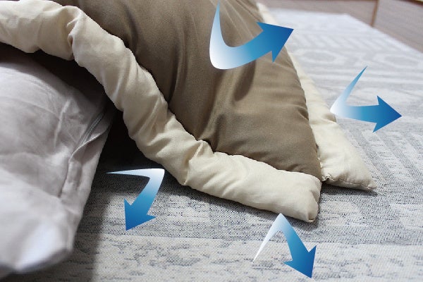 冷気を防いであたたかさをキープ