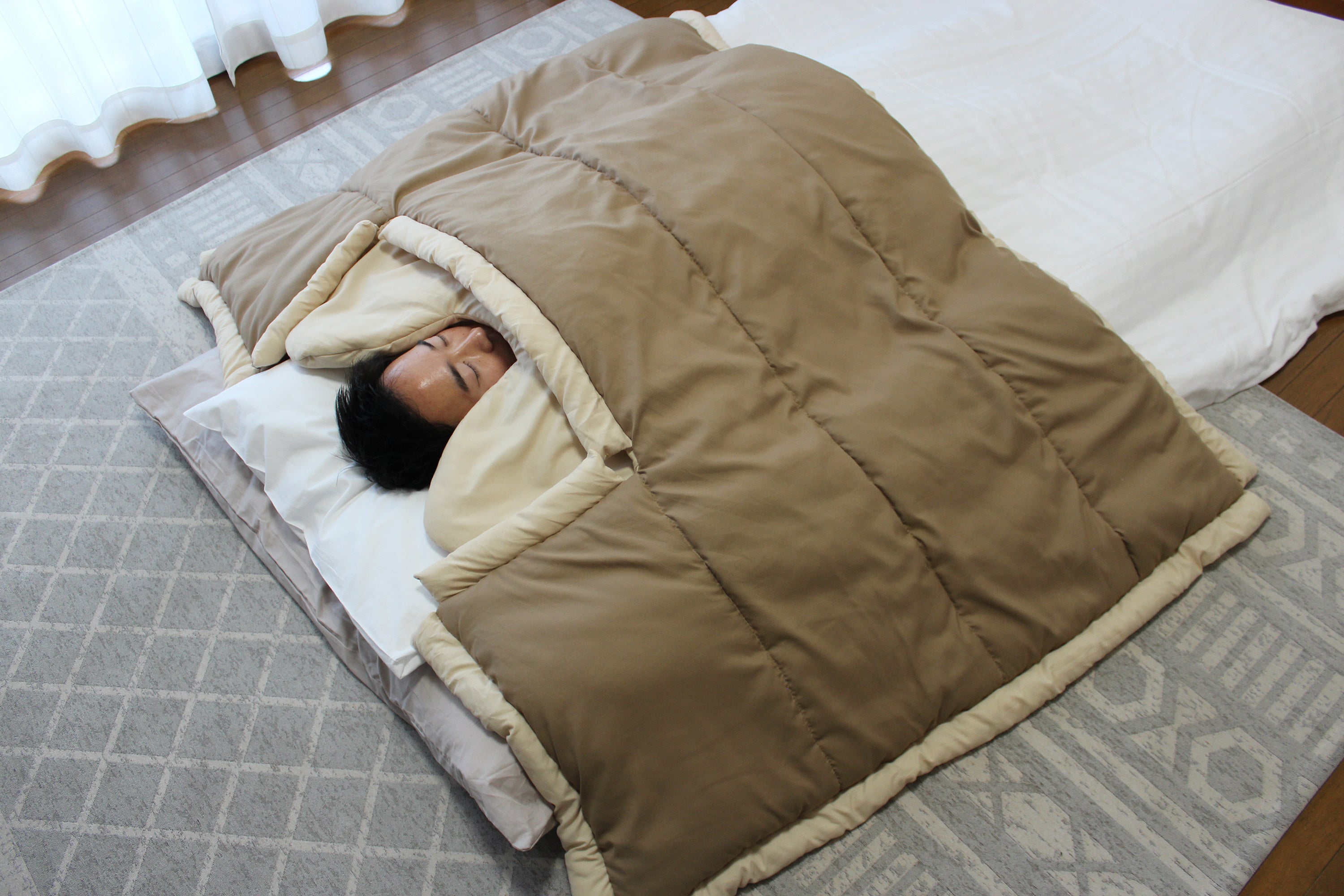 掛け布団と合わせて