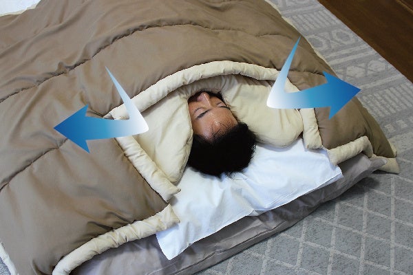 かたぽかパッドで冷気をシャットアウト