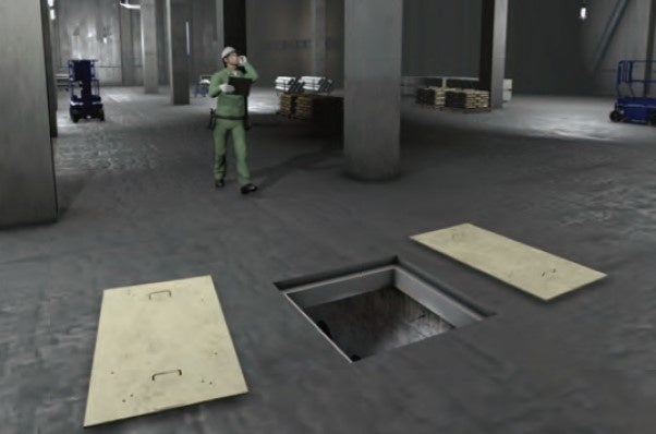 開口部転落災害