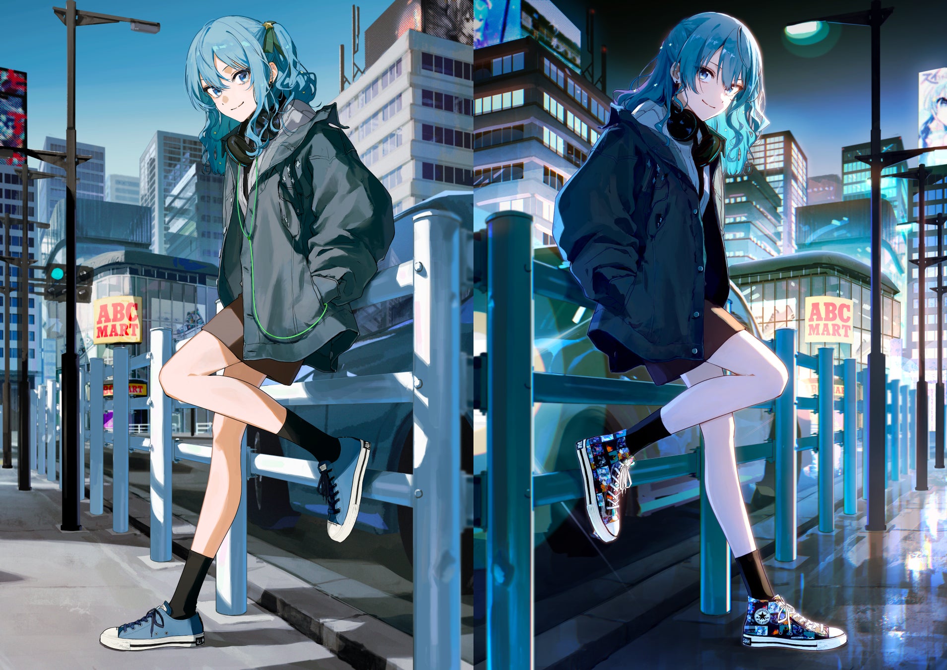 26.5 コンバース×星街すいせい Converse All Hi 新品未使用 CONVERSE」×「星街すいせい」コラボレーションのALL STARが実現