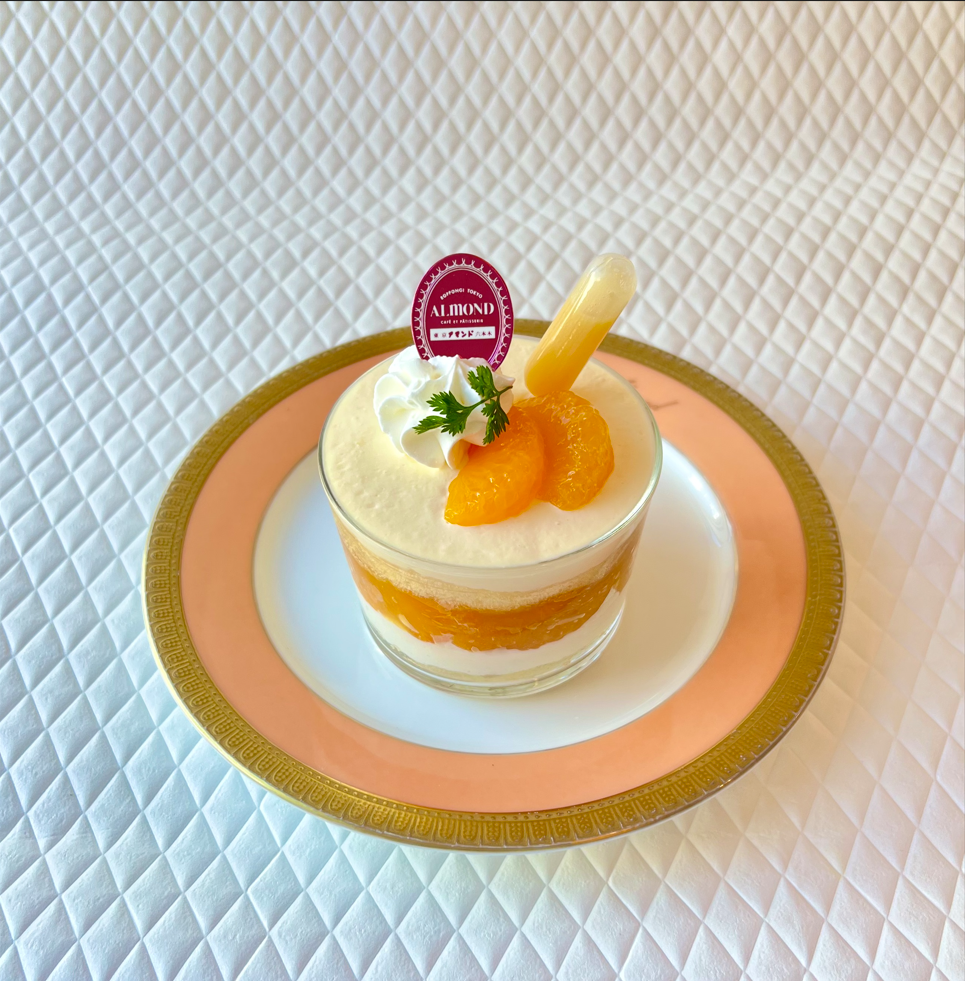 佐賀県産みかんのグラスショートケーキ