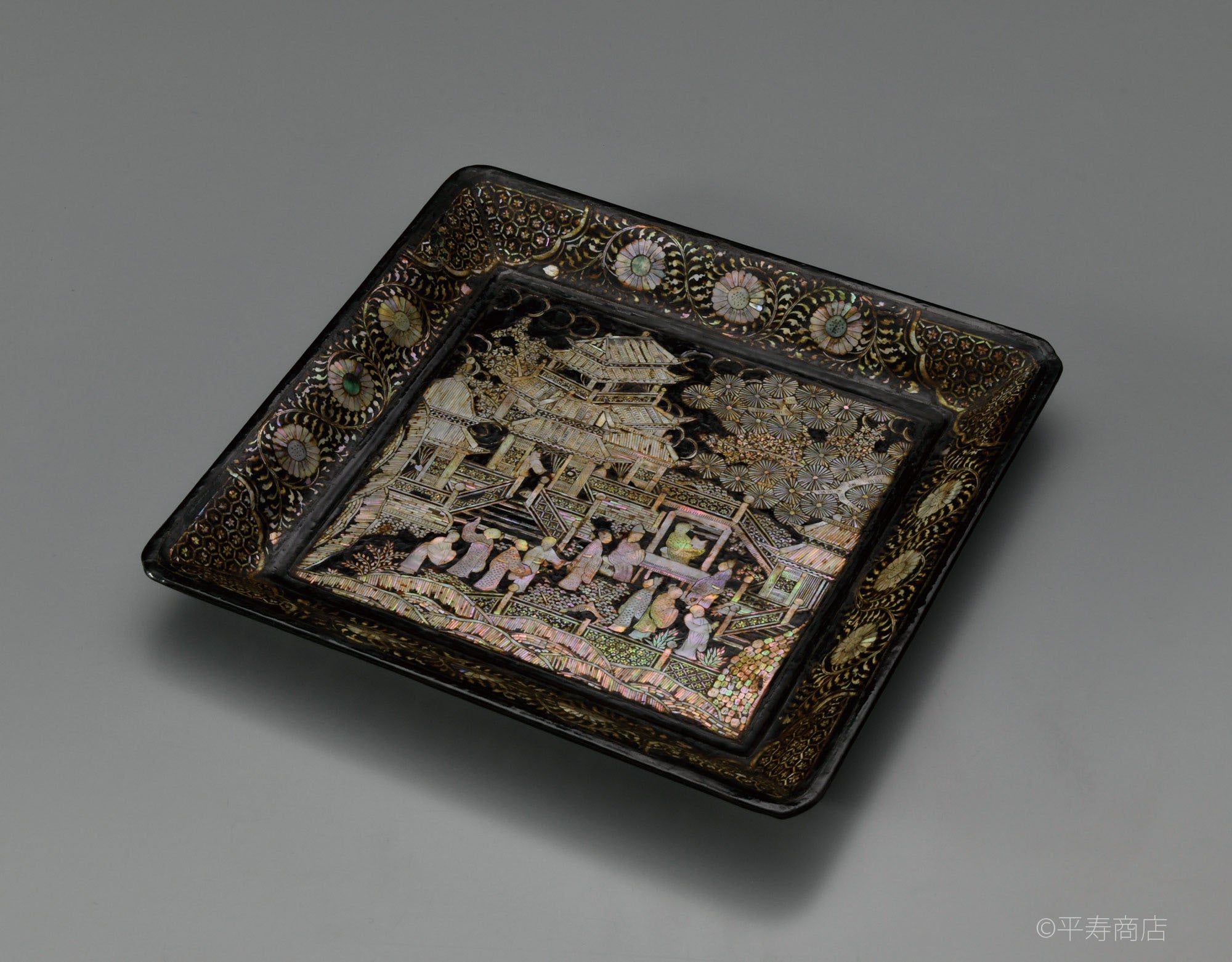 唐物青貝盆（平寿商店）