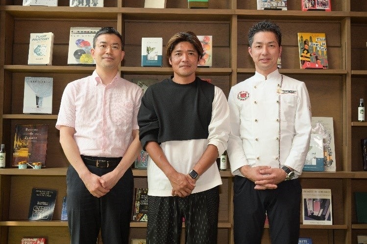 ＜椎野俊秀さん   大久保嘉人さん   柴野大造さん＞