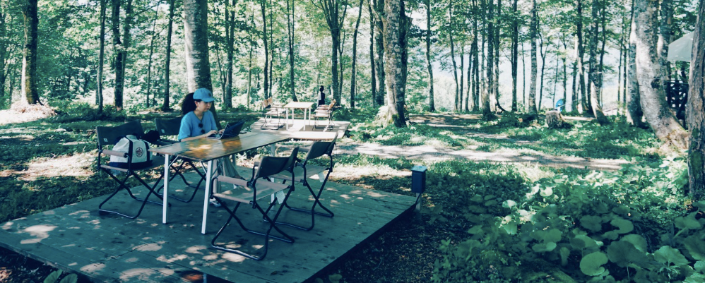 「@world」でのワーケーションの様子