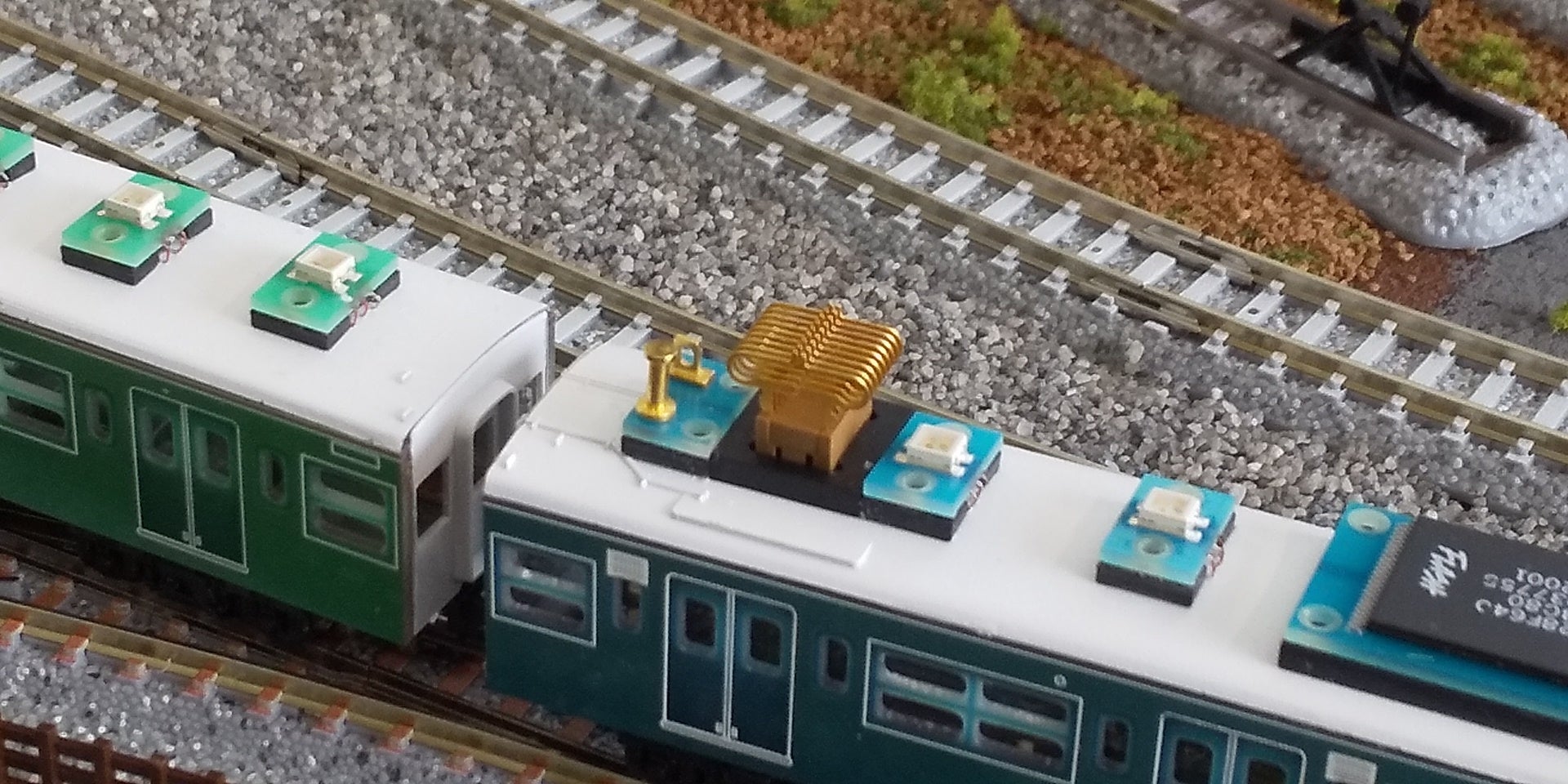 水晶振動子ソケット用プローブで作ったパンタグラフ