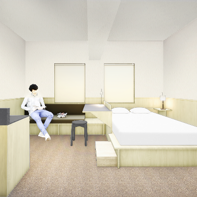 ▲客室（Bタイプ）