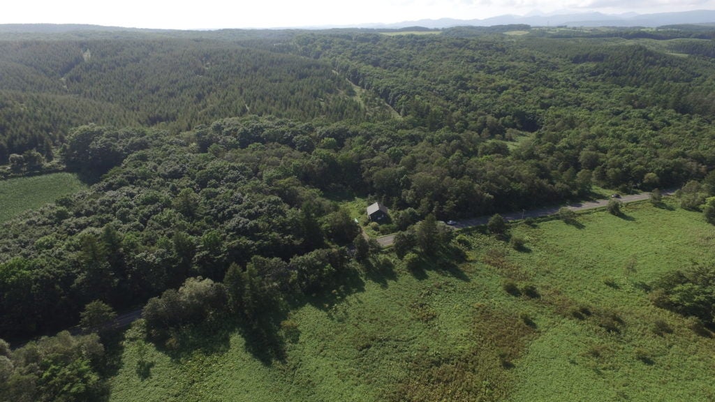 周囲に建物がない、ポツンと一軒家。夜は静寂が包む