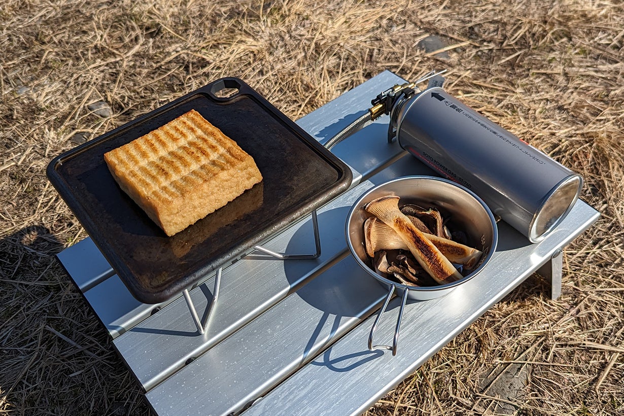 厚揚げとキノコ焼き