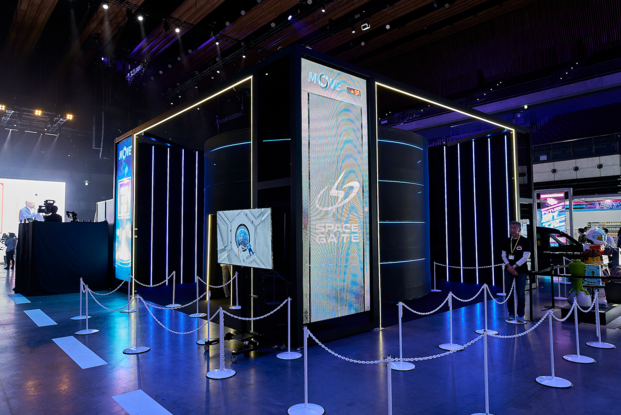 宇宙エレベーター体験ブース