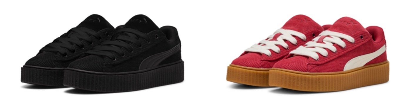 ◆PUMA◆CREEPER PHATTY CORDUROY 女性用 厚底 22~24cm PUMA CREEPER PHATTY CORDUROY PUMA BLACK-PUMA GOLD（プーマ