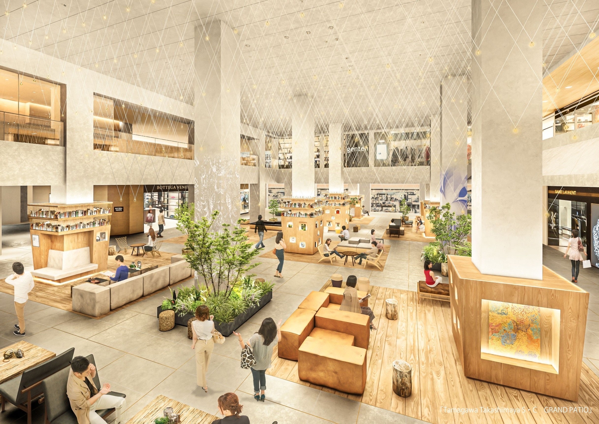 【CGworks】Tamagawa Takashimaya S・C　GRAND PATIO CGパース制作