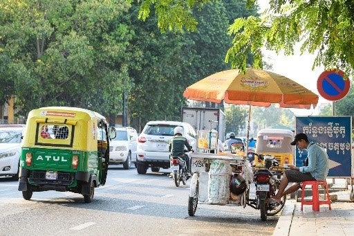 プノンペンの町