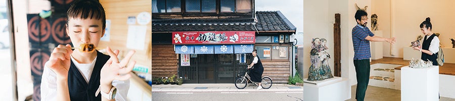 野々市の美味しいお店、ギャラリーなどを巡る町歩き。レンタサイクルを利用するのもおすすめ。