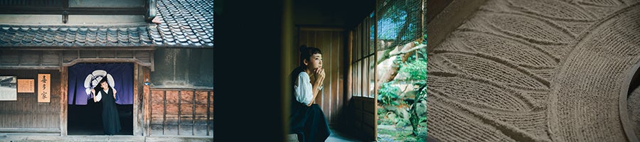 会場の国指定重要文化財「喜多家住宅」と作品とのコラボが見どころ