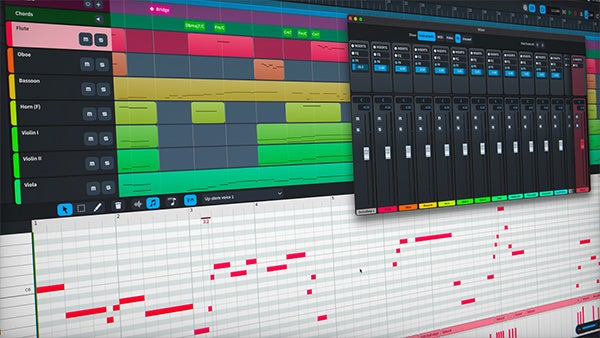別ウィンドウで表示されたミキサー