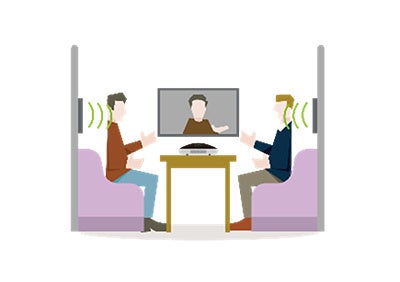 オフィス家具との組み合わせ例：ミーティングブース