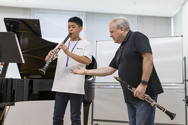 第25回浜松国際管楽器アカデミー＆フェスティヴァル　レッスン風景（マイケル・コリンズ氏）