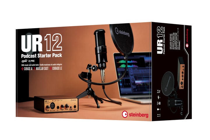 音声配信に必要な周辺機器を同梱した『UR12 Podcast Starter Pack』パッケージ