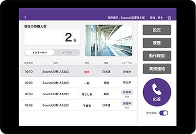 係員アプリのイメージ