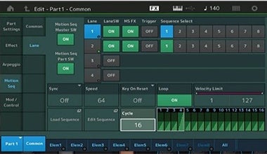 モーションシーケンス機能