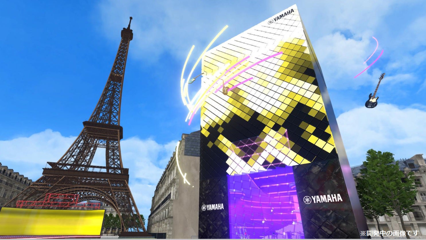 ヤマハ銀座店をモチーフにしたブース外観