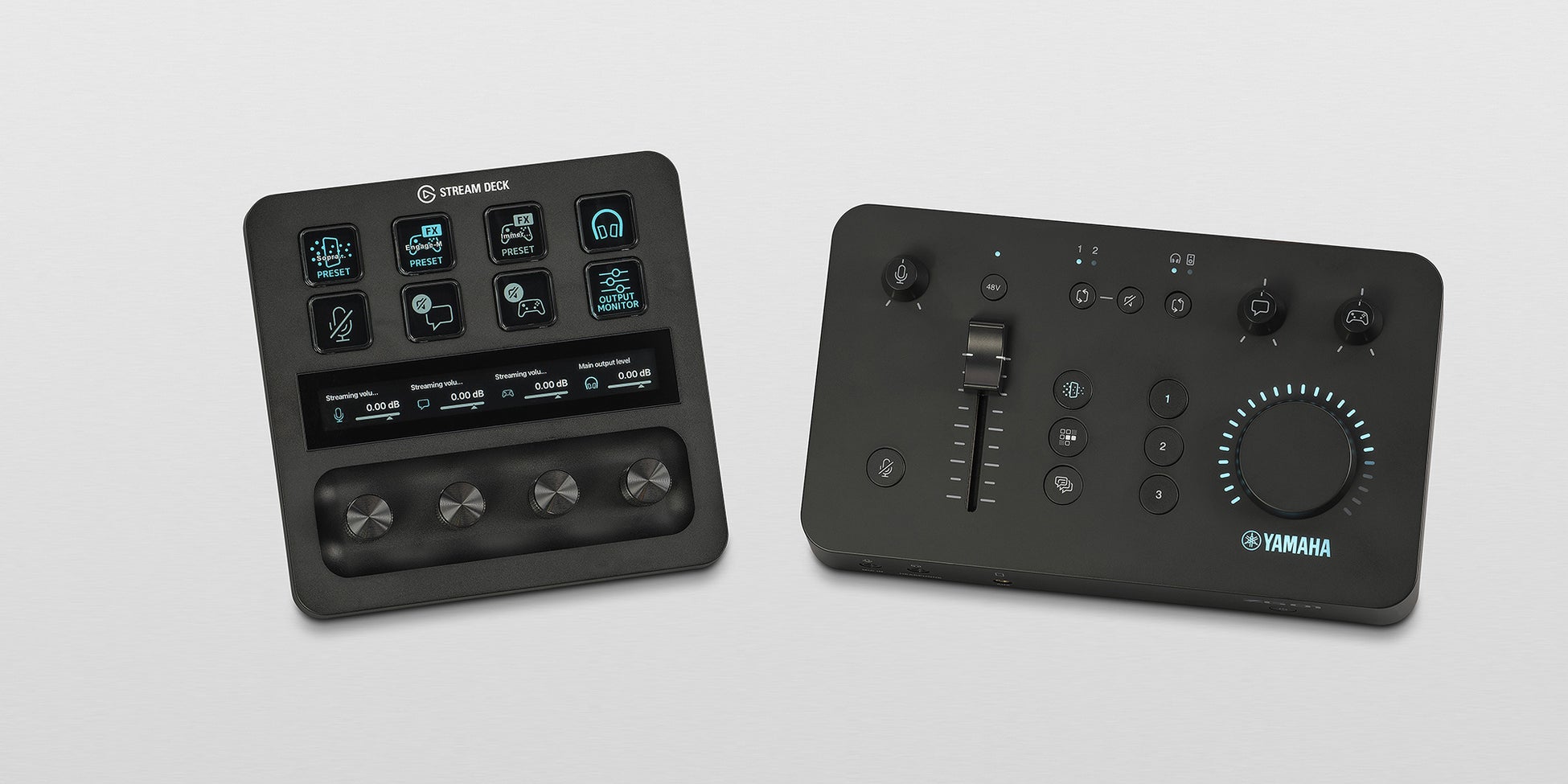 「STREAM DECK+」(左)と『ZG01』(右)