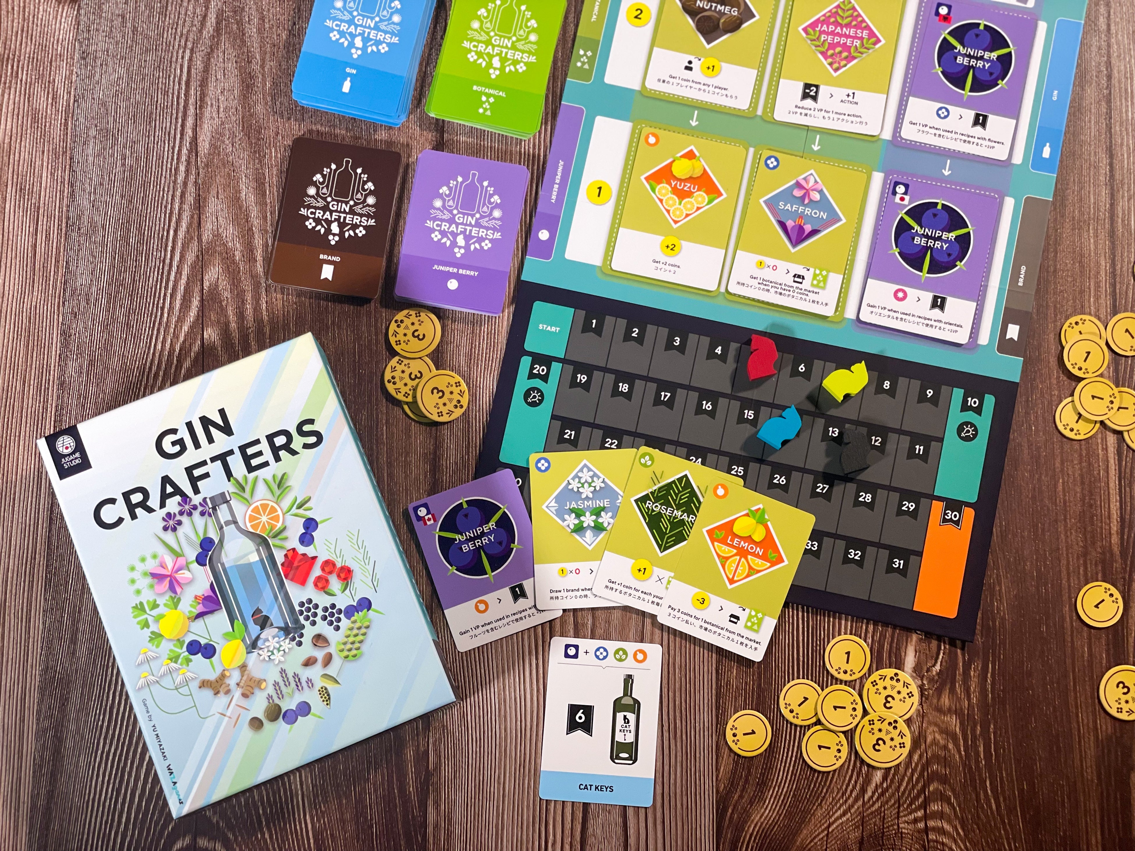 クラフトジンの紅櫻蒸溜所とコラボ決定！ボードゲーム「ジン