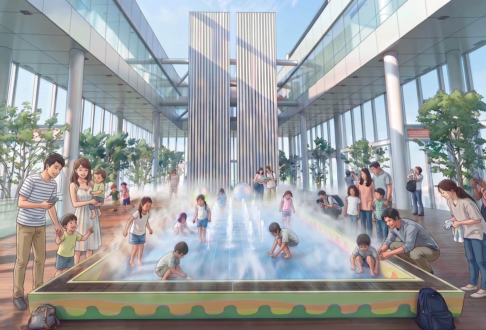高さ約300mのオープンエアで楽しむ夏季限定イベント「HARUKAS WATER CANVAS ~天空の水あそび~」 | 近鉄不動産株式会社の ...