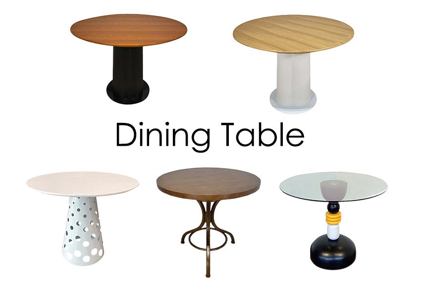 他にもある丸いダイニングテーブル