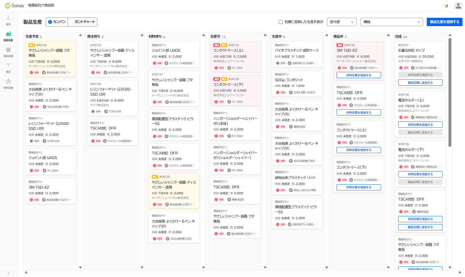 ホワイトードの見た目を再現した「カンバン方式」ビュー