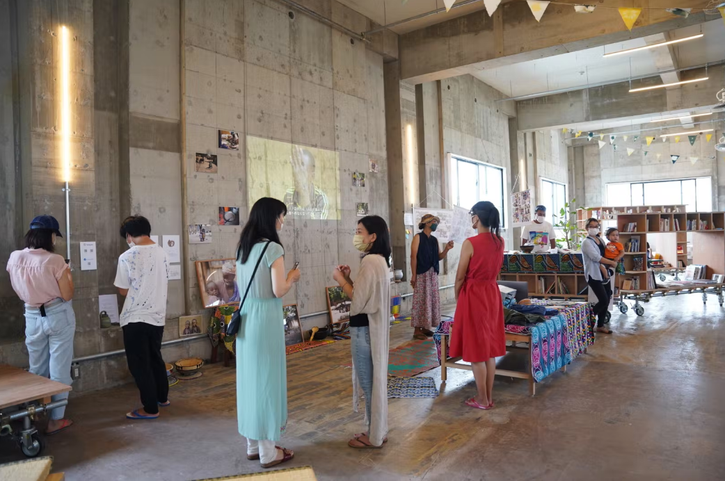  沖縄県・名護市にある「coconova」での展示の様子